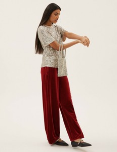 Spencer Wide-Leg Velvet Trousers 