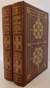 Spirit of Seventy-Six American Revolution Leather Easton Press Commager & Morris - Picture 1 of 11