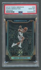 2018-19 Obsidian Orange /25 KHRIS MIDDLETON #24 PSA 10 GEM MT Milwaukee Bucks