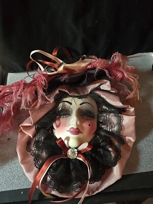 Máscara facial de dama de colección Creations edición limitada decoración de pared colgante de pared  Foto 1 de 4