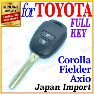 FOR TOYOTA COROLLA AXIO / FIELDER REMOTE KEY - TWO BUTTONS - YEAR 2013 ONWARDS - Picture 1 of 5