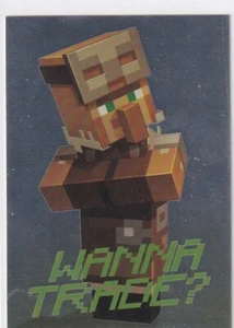 Panini Minecraft Time to Mine Trading Cards Card No. 18 Wanna Trade? - Picture 1 of 2