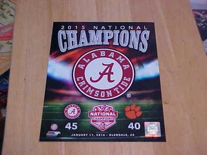 Alabama Crimson Tide CHAMPS Officially LICENSED 8X10 Photo  FREE SHIPPING 3/more - Picture 1 of 1