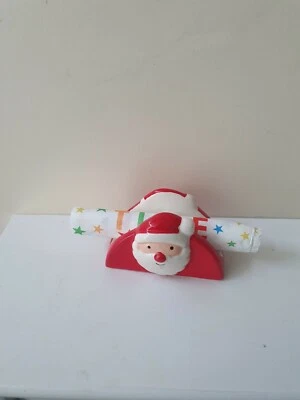 6 x Ceramic Santa Christmas Napkin Holder Tableware Silverware Decor FREE POST - Image 1 of 4