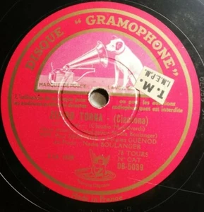 Réf35 Vinyle 78 Tours Zefiro torna disque gramophone France - Photo 1/4