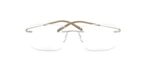 Silhouette TMA THE ICON 5541 DQ 8540 Mercury Sand 53mm Brille, NEU! - Bild 1 von 4