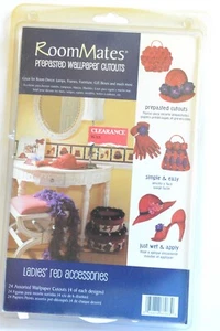 Ladies' Red Accessories - RoomMates / 4+ inches / Red & Purple / Scrapbook - Picture 1 of 3