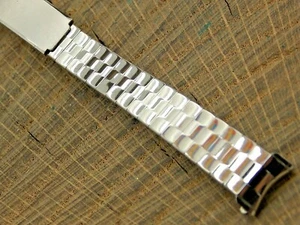 STL Stelux Vintage NOS Unused Stainless Steel Deployment Watch Band 12mm Ladies - Picture 1 of 5
