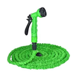 Pistola pulverizadora de agua elástica compacta expandible de 25 pies-100 pies tubería de jardín - Imagen 1 de 13