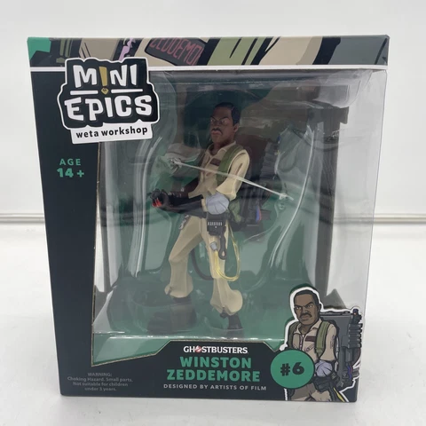WETA Workshop Mini Epics Ghostbusters WINSTON ZEDDEMORE Figure  #6  NEW Cover