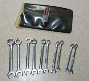 Vintage Mechanic No. 9 43441 Craftsman USA Ignition Wrench Set & Black Pouch - Picture 1 of 8