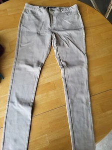Old Navy Girls Size 16 Khaki Stretch Uniform Skinny Pants- Sweat Pant Material - Picture 1 of 4