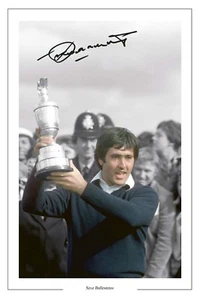 SEVE BALLESTEROS GOLF AUTOGRAPH SIGNED PHOTO PRINT  - Picture 1 of 1