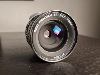 Pentax SMC 67 75mm f/4.5 Wide Angle Lens for 6x7 67II - Image 1 of 4
