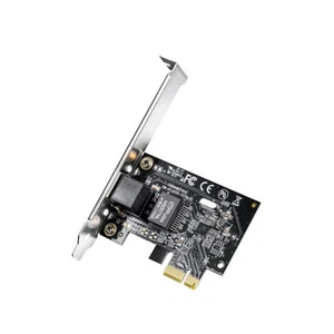 Cudy Gigabit PCIe Network Card, 10/100/1000Mbps Network Adapter, NIC, Free Drive - Photo 1/6