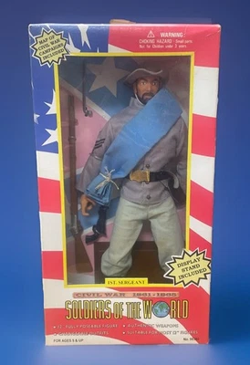 Figura de sargento vintage de soldados de la Guerra Civil Mundial 1861-1865 ¡Sellada! Foto 1 de 4