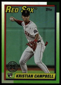 2025 Topps Update #U90-36 Kristian Campbell 1990 Topps Baseball 35th Anniversary - Bild 1 von 2