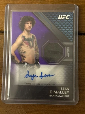 2020 Topps UFC Knockout - Knockout Autograph Relic Sean O'Malley #KAR-SOM Purple - Image 1 of 3