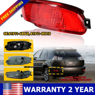 Left bumper Rear Reflector lamp Light For Lexus RX300 RX350 RX400 2004-09 - Image 1 of 4