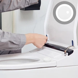 Coperchio WC Vite Copriwater Decorativo Bagno Copri Bulloni Bianco Pratici Tappi - Foto 1 di 12