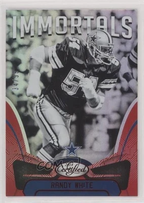 2018 Certified Immortals Mirror Red /99 Randy White #134 HOF - Image 1 of 2