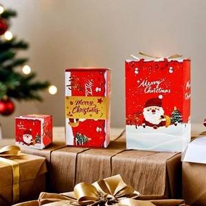 Caja de Salto Sorpresa de Navidad, Sobre de Rebote Plegable de Navidad Rojo Regalo X9A4 - Imagen 1 de 28