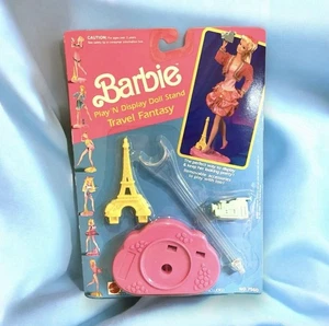 Vtg Barbie Paris Doll Stand Eiffel Tower Camera Prop Mattel Party N Play Bundle - Picture 1 of 6