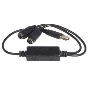 StarTech.com USB to PS/2 Adapter for Keyboard and Mouse - Keyboard / mouse adapt - Photo 1/3
