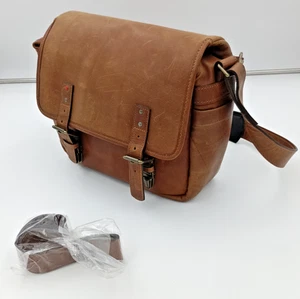 ONA Full Leather Camera Shoulder Bag Brown Vintage Style Adjustable Strap - Picture 1 of 13