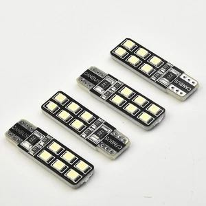 LED Lights White Bulbs Parts Accessories Car Auto 4Pcs Error Practical - Picture 1 of 12