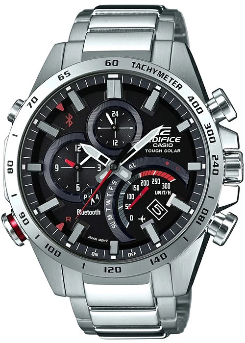 CASIO EDIFICE TIME TRAVELER EQB-501XD-1AJF Black Silver Men's Watch