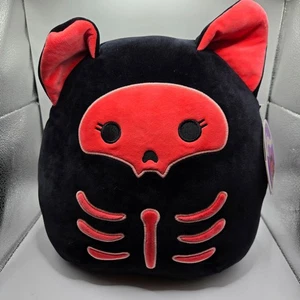 Halloween LEXI the Fox 12" Glow in the Dark Skeleton Kelly Toy Squishmallow - Picture 1 of 3