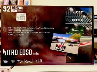 Acer Nitro ED320QR S3 31.5'' 1080p Full HD VA LCD Gaming Monitor (UM.JE0AA.301) - Image 1 of 4