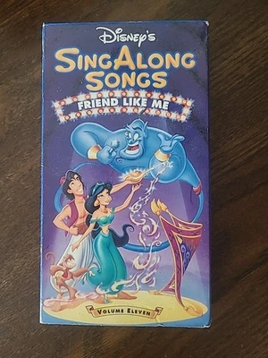 Disney’s Sing Along Songs-Aladdin “Friend Like Me” VHS Tape (LIKE NEW) - Image 1 of 4