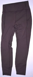 Lululemon Leggings SZ 6 Plum Yoga Pant Contrast Seam 7/8 Contrast HiRise FreeS&H - Picture 1 of 5