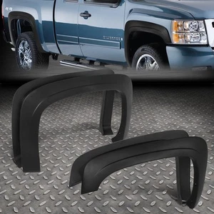 For 07-14 Chevy Silverado 1500 2500HD 3500HD Reg/Ext Cab Wheel Fender Flares 4Pc - Picture 1 of 6