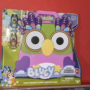 Bluey Spielset Aufbewahrung Tragetasche 4 Figuren Muffin Chattermax Bingo Spielzeug - Bild 1 von 11