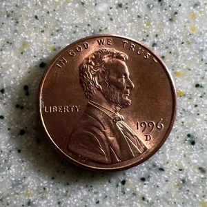 1996 D Lincoln Penny Close “AM” Double Die Variety US One Cent Rare Mint Errors - Picture 1 of 2