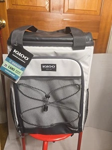 Igloo 28 Can Capacità Marine Soft-Side Zaino Raffreddatore, Bianco/Grigio Tattico Nuovo - Foto 1 di 11