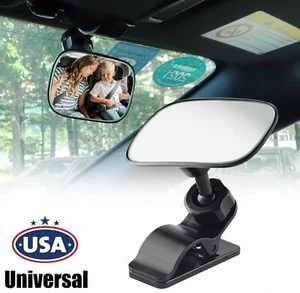 360 ° Rotation Car Forward-Facing Baby Kids Mirror Clip on Rear View Mirror USA - Picture 1 of 12