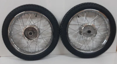 2 x Rad Reifen Räder Simson  S50 S51 KR51 Schwalbe Star SR4  VRM015 chrom 1,6x16 - Bild 1 von 4