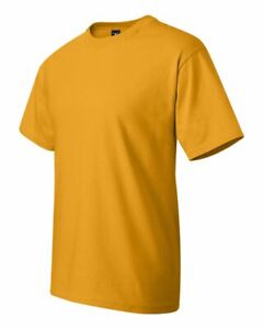 Hanes Beefy-T Cotton Plain Crew Neck Short Sleeves Adult T-Shirt 5180 S~2XL