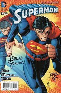 Superman #32 (VFN)`14 Johns/ Romita Jr  (Autographed) 