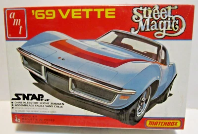 1981 AMT MATCHBOX STREET MAGIC '69 VETTE 1/43 MODEL KIT **FACTORY SEALED** - Image 1 of 3