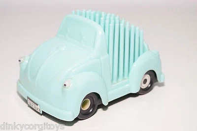 PLASTICA VW VOLKSWAGEN MAGGIOLINO AUTO PEN STAND VERDE MENTA ECCELLENTE - Immagine 1 di 4