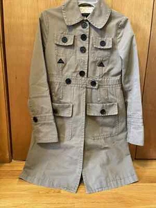 Marc Jacobs Women Coat Size M 100% Cotton buttoned trench coat jacket - Picture 1 of 12