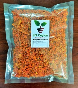 Marigold Tagetes erecta L. Flowers Orange Petals Dried Herb Tea -450g - Picture 1 of 3