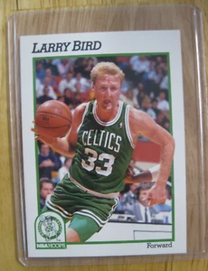 1991-92 Hoops #9 Larry Bird Boston Celtics Basketball Card NM M - Picture 1 of 2