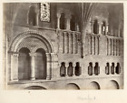 France, Intérieur D&#039;Une Église, Ca.1890, Vintage Albumen Print Vintage Albu