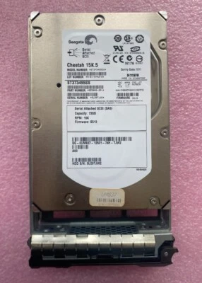Seagate Cheetah 73GB ST373455SS SAS / 16MB Cache 15000RPM 3.5" Caddy inc HDD - Image 1 of 3
